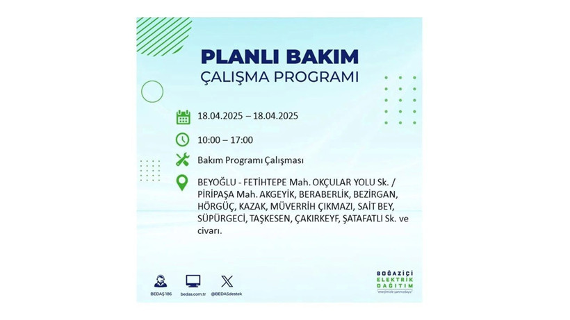 İstanbul'da birçok ilçe karanlığa gömülecek: 18 Nisan elektrik kesintileri - Resim: 61