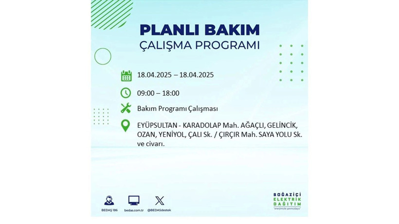 İstanbul'da birçok ilçe karanlığa gömülecek: 18 Nisan elektrik kesintileri - Resim: 21