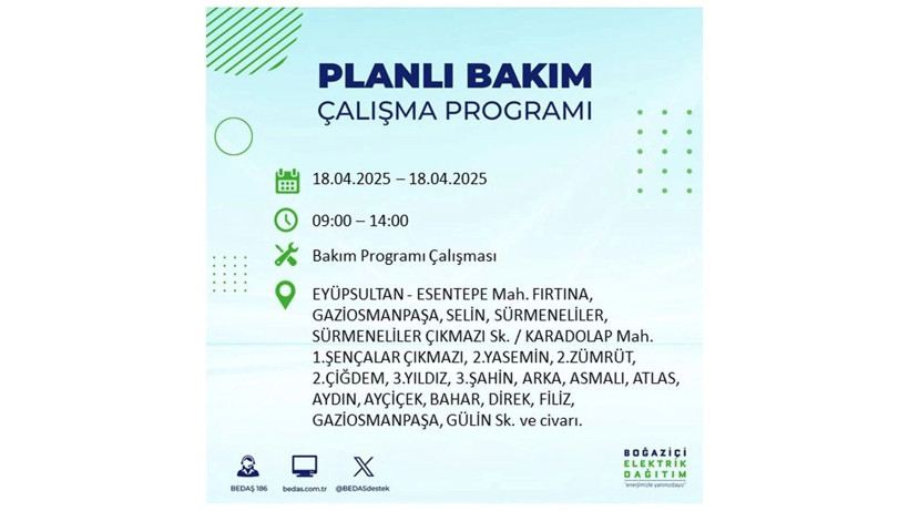 İstanbul'da birçok ilçe karanlığa gömülecek: 18 Nisan elektrik kesintileri - Resim: 26