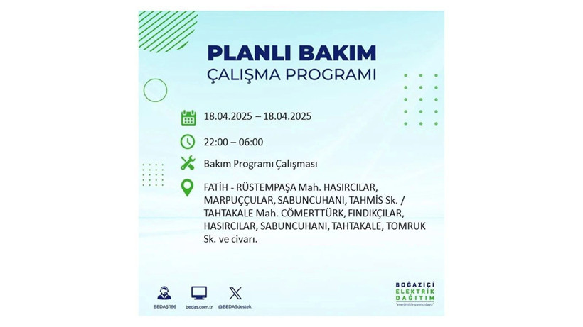İstanbul'da birçok ilçe karanlığa gömülecek: 18 Nisan elektrik kesintileri - Resim: 31
