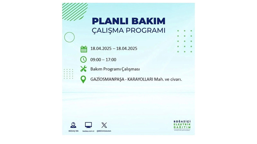 İstanbul'da birçok ilçe karanlığa gömülecek: 18 Nisan elektrik kesintileri - Resim: 36