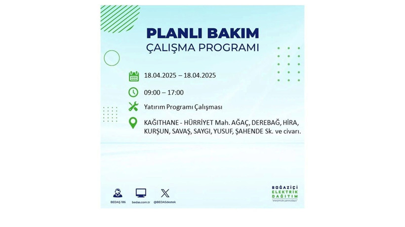 İstanbul'da birçok ilçe karanlığa gömülecek: 18 Nisan elektrik kesintileri - Resim: 38