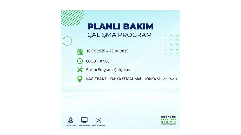 İstanbul'da birçok ilçe karanlığa gömülecek: 18 Nisan elektrik kesintileri - Resim: 39