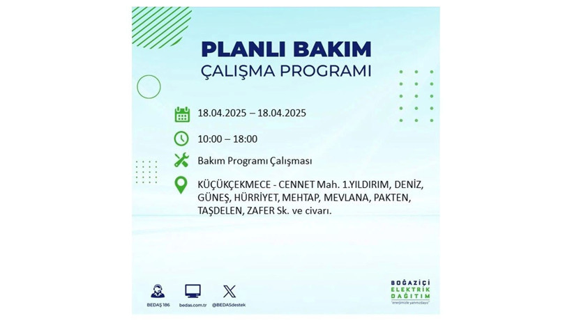 İstanbul'da birçok ilçe karanlığa gömülecek: 18 Nisan elektrik kesintileri - Resim: 46