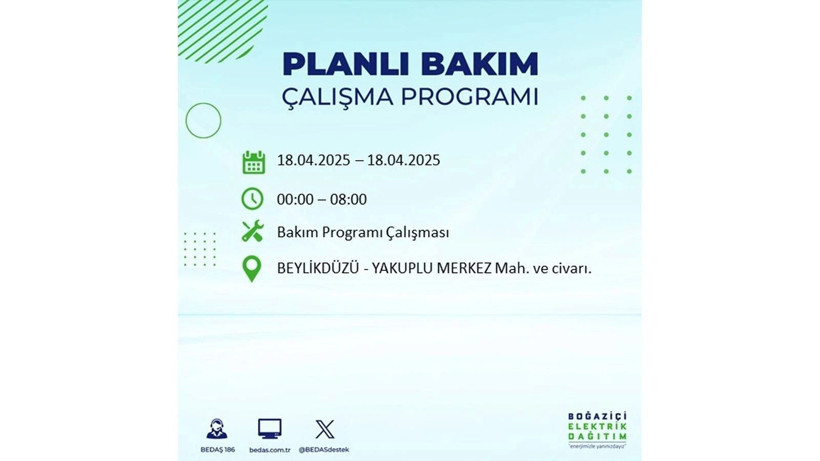 İstanbul'da birçok ilçe karanlığa gömülecek: 18 Nisan elektrik kesintileri - Resim: 9
