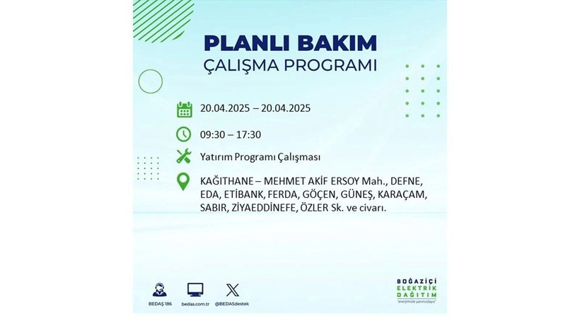 Elektrik kesintisi 8 saat sürecek: 20 Nisan elektrik kesintileri - Resim: 11