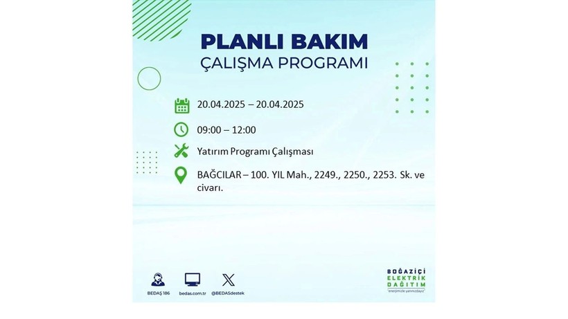 Elektrik kesintisi 8 saat sürecek: 20 Nisan elektrik kesintileri - Resim: 3