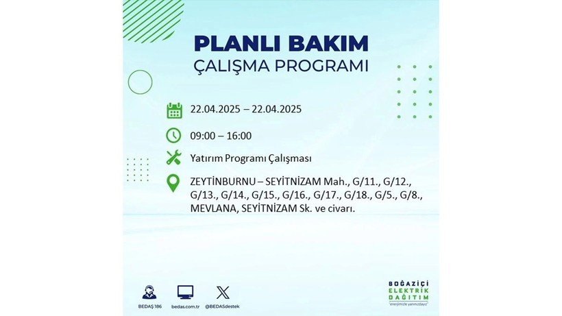 Elektrik kesintisi saatler sürecek: 21 Nisan elektrik kesintileri - Resim: 1