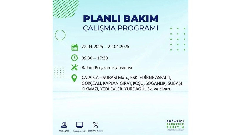 Elektrik kesintisi saatler sürecek: 21 Nisan elektrik kesintileri - Resim: 33