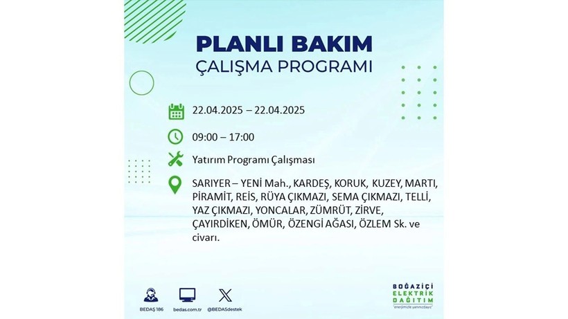 Elektrik kesintisi saatler sürecek: 21 Nisan elektrik kesintileri - Resim: 12