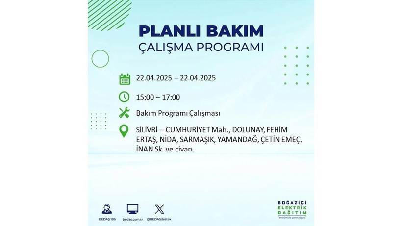 Elektrik kesintisi saatler sürecek: 21 Nisan elektrik kesintileri - Resim: 9