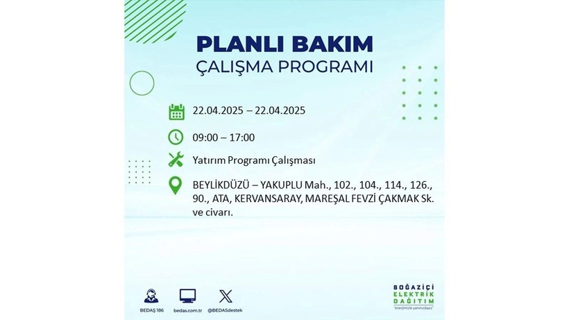Elektrik kesintisi saatler sürecek: 21 Nisan elektrik kesintileri - Resim: 40