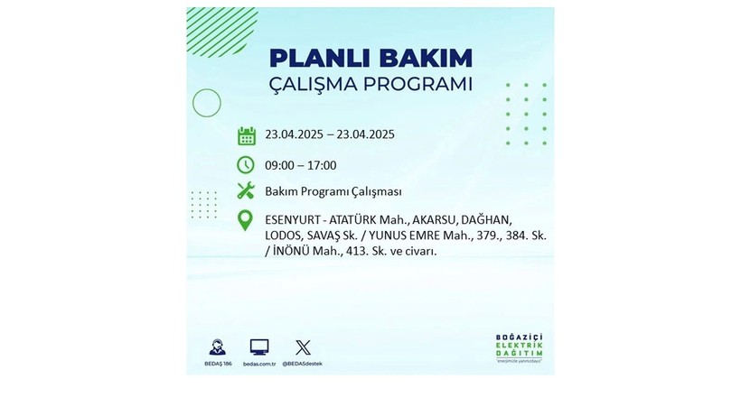 Elektrik kesintisine hazır olun, çok uzun sürecek: 23 Nisan elektrik kesintileri - Resim: 5
