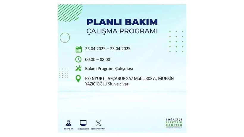 Elektrik kesintisine hazır olun, çok uzun sürecek: 23 Nisan elektrik kesintileri - Resim: 6
