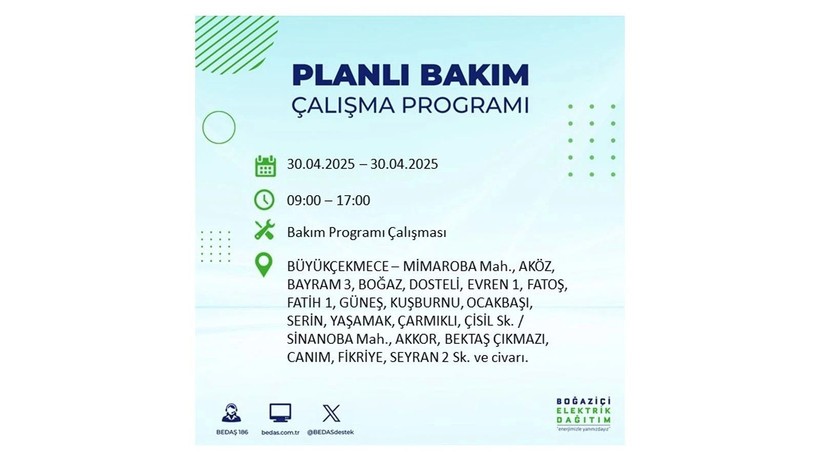 Elektrik kesintisinin olacağı ilçeler belli oldu: 30 Nisan elektrik kesintileri - Resim: 22