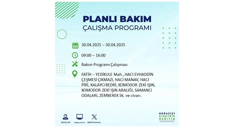 Elektrik kesintisinin olacağı ilçeler belli oldu: 30 Nisan elektrik kesintileri - Resim: 35