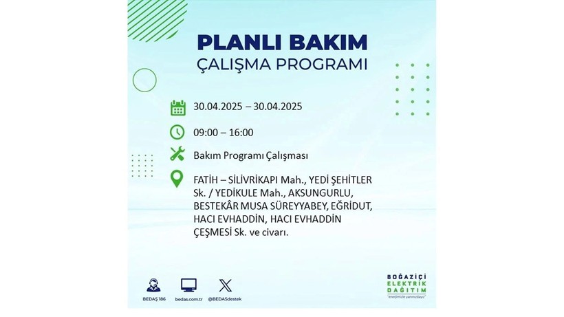 Elektrik kesintisinin olacağı ilçeler belli oldu: 30 Nisan elektrik kesintileri - Resim: 36