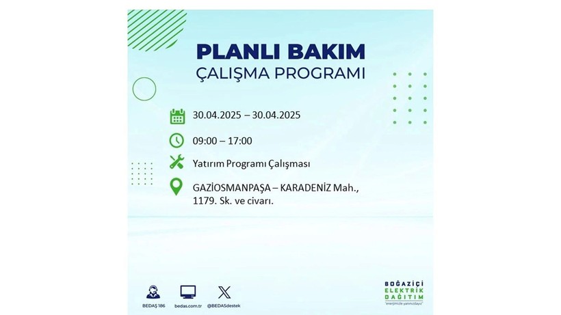 Elektrik kesintisinin olacağı ilçeler belli oldu: 30 Nisan elektrik kesintileri - Resim: 39