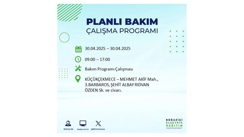 Elektrik kesintisinin olacağı ilçeler belli oldu: 30 Nisan elektrik kesintileri - Resim: 44