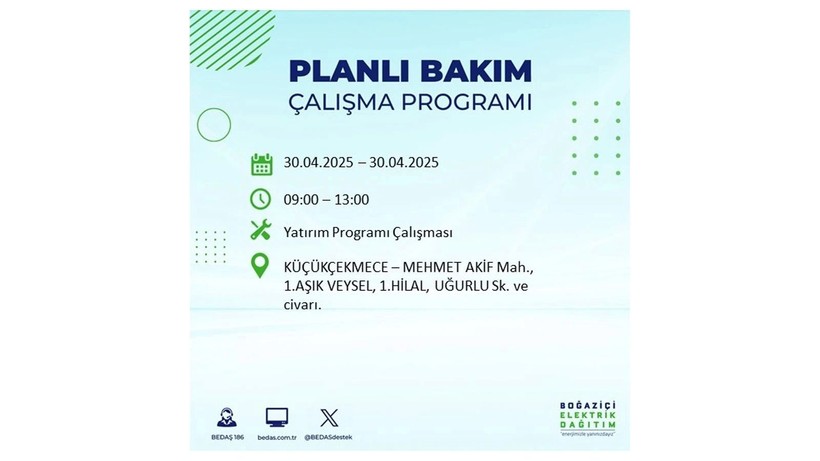 Elektrik kesintisinin olacağı ilçeler belli oldu: 30 Nisan elektrik kesintileri - Resim: 46