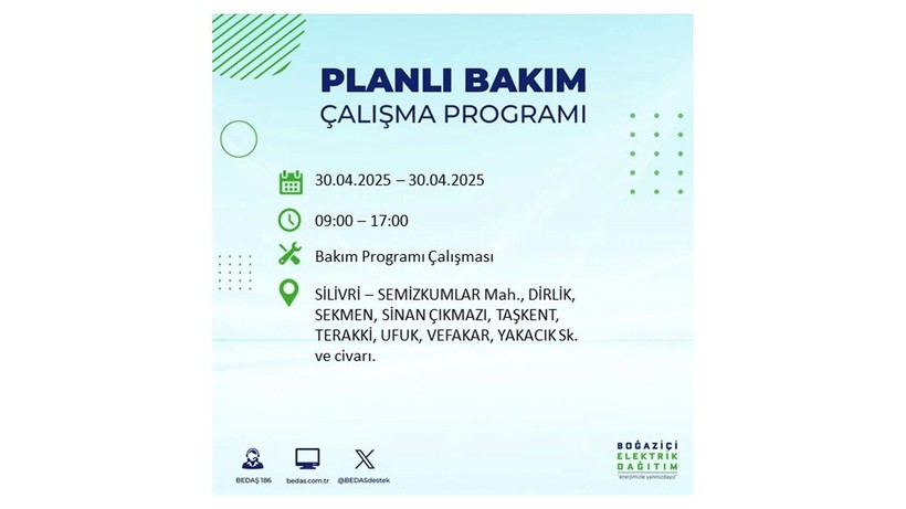 Elektrik kesintisinin olacağı ilçeler belli oldu: 30 Nisan elektrik kesintileri - Resim: 58