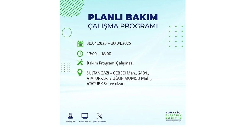 Elektrik kesintisinin olacağı ilçeler belli oldu: 30 Nisan elektrik kesintileri - Resim: 62