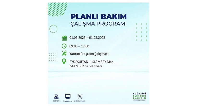 Uzun süreli elektrik kesintisi yaşanacak: 1 Mayıs elektrik kesintileri - Resim: 8