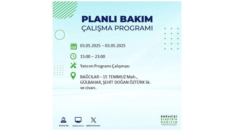 Elektrik kesintisi uzun sürecek: 3 Mayıs elektrik kesintileri - Resim: 10