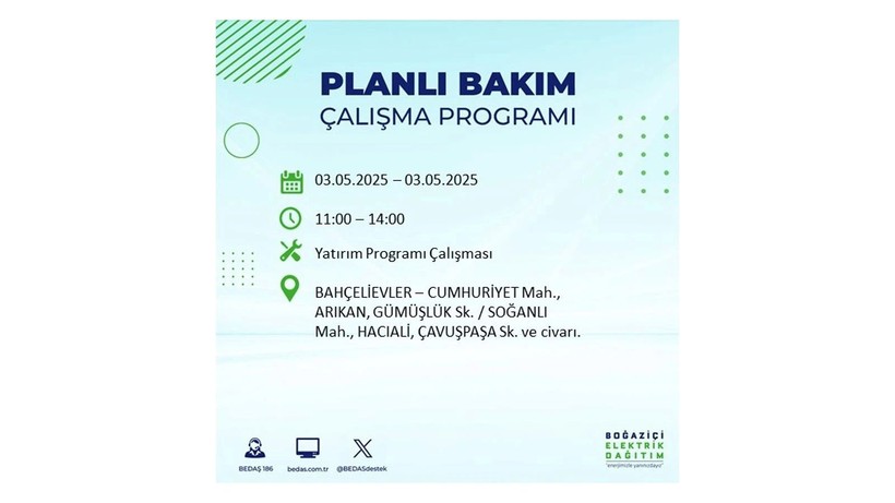 Elektrik kesintisi uzun sürecek: 3 Mayıs elektrik kesintileri - Resim: 37