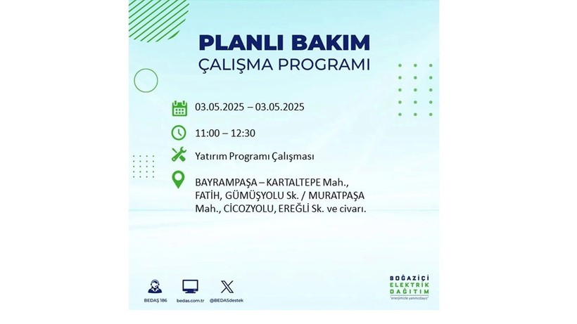 Elektrik kesintisi uzun sürecek: 3 Mayıs elektrik kesintileri - Resim: 15