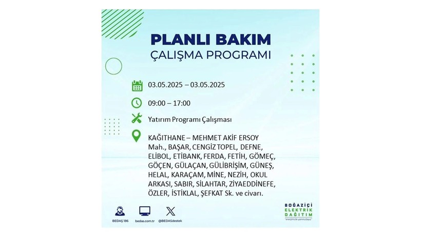 Elektrik kesintisi uzun sürecek: 3 Mayıs elektrik kesintileri - Resim: 32