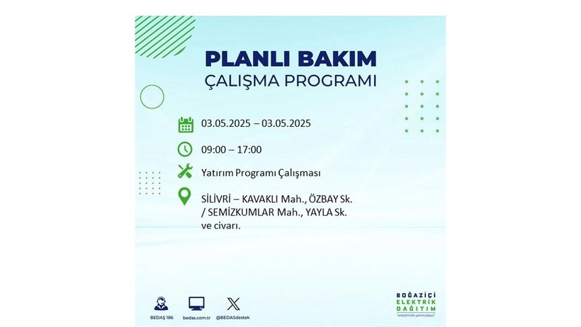 Elektrik kesintisi uzun sürecek: 3 Mayıs elektrik kesintileri - Resim: 34
