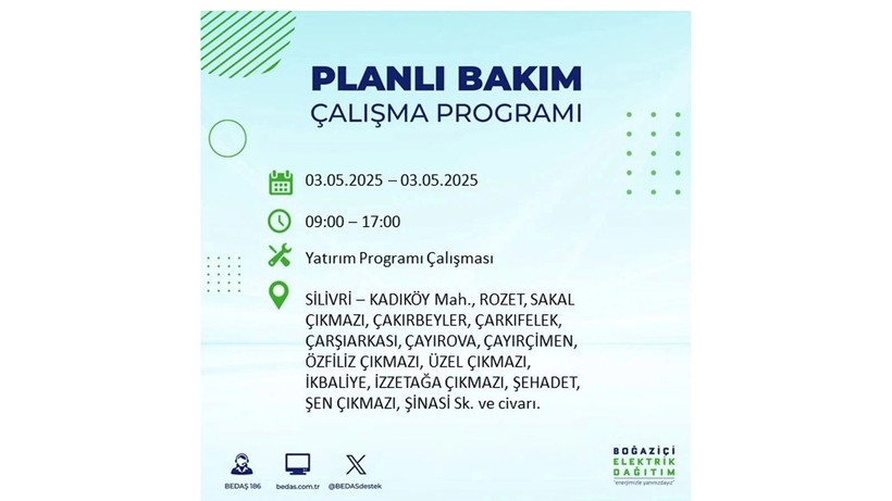 Elektrik kesintisi uzun sürecek: 3 Mayıs elektrik kesintileri - Resim: 35