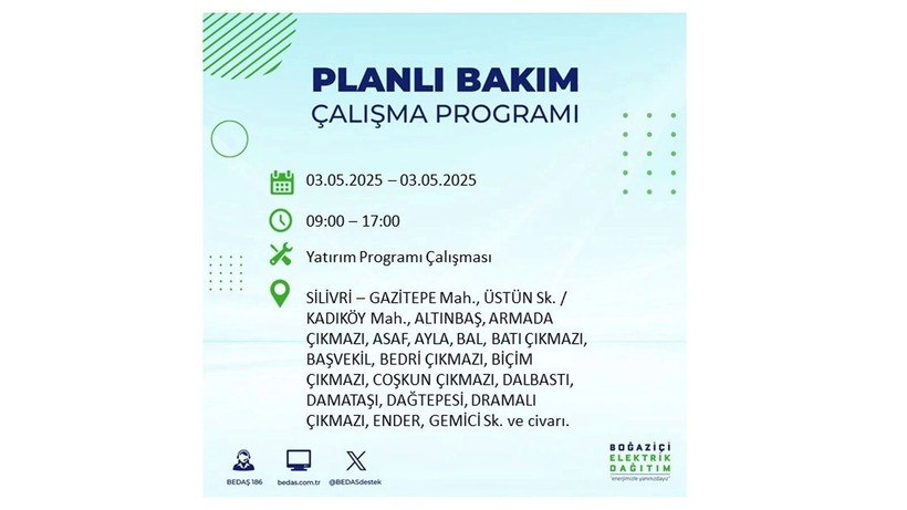 Elektrik kesintisi uzun sürecek: 3 Mayıs elektrik kesintileri - Resim: 39