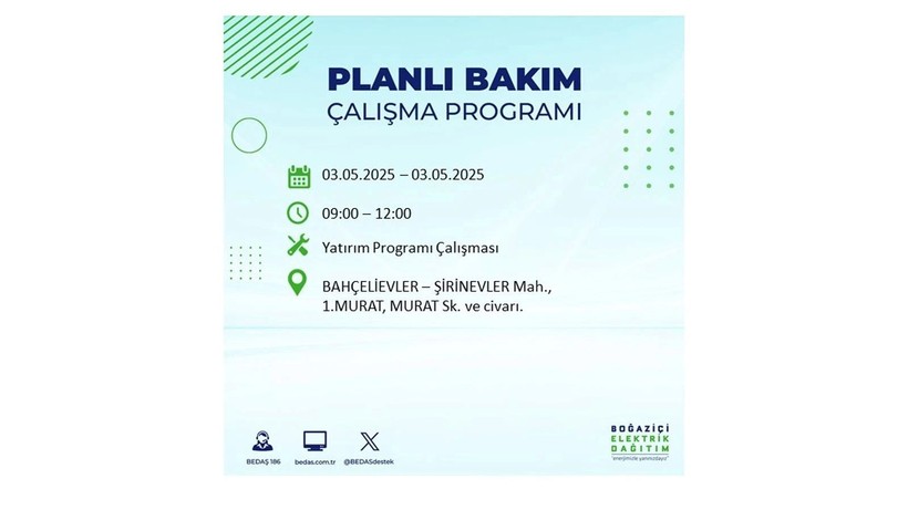 Elektrik kesintisi uzun sürecek: 3 Mayıs elektrik kesintileri - Resim: 44