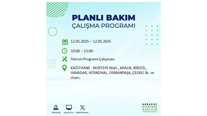Uzun süreli elektrik kesintisi yaşanacak: 12 Mayıs elektrik kesintileri - Resim: 45