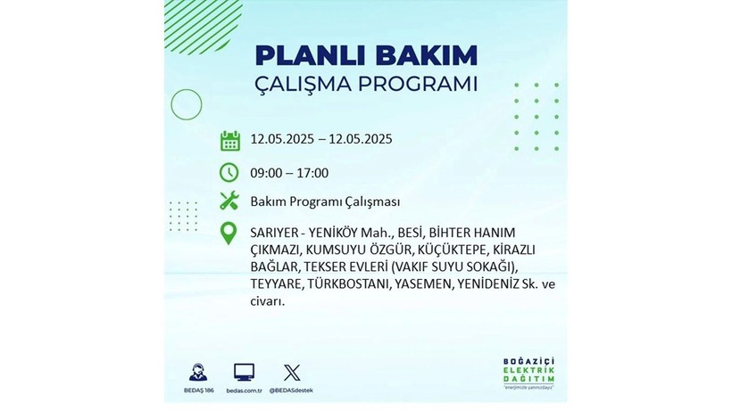 Uzun süreli elektrik kesintisi yaşanacak: 12 Mayıs elektrik kesintileri - Resim: 50