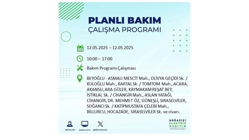 Uzun süreli elektrik kesintisi yaşanacak: 12 Mayıs elektrik kesintileri - Resim: 19