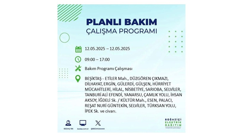 Uzun süreli elektrik kesintisi yaşanacak: 12 Mayıs elektrik kesintileri - Resim: 15