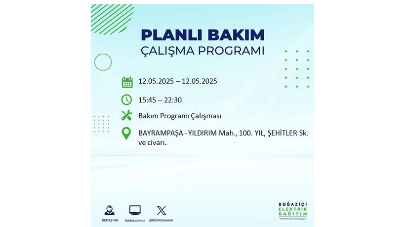 Uzun süreli elektrik kesintisi yaşanacak: 12 Mayıs elektrik kesintileri - Resim: 14