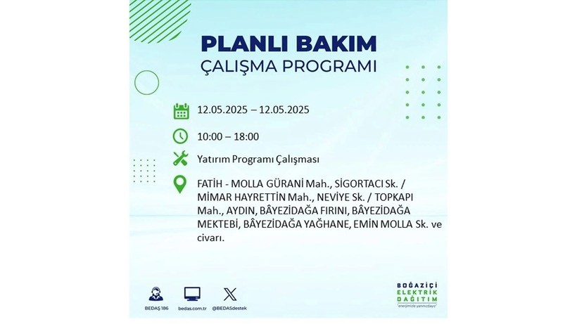 Uzun süreli elektrik kesintisi yaşanacak: 12 Mayıs elektrik kesintileri - Resim: 40