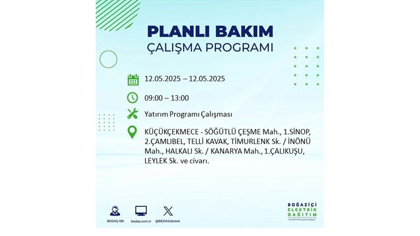 Uzun süreli elektrik kesintisi yaşanacak: 12 Mayıs elektrik kesintileri - Resim: 46
