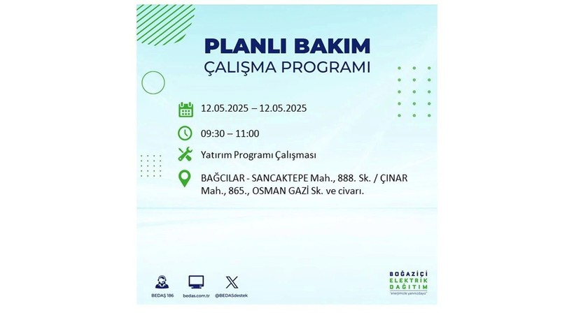 Uzun süreli elektrik kesintisi yaşanacak: 12 Mayıs elektrik kesintileri - Resim: 5