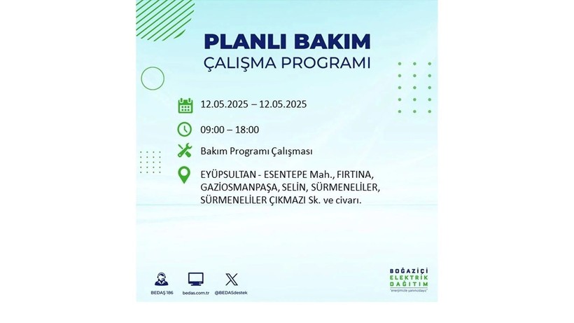 Uzun süreli elektrik kesintisi yaşanacak: 12 Mayıs elektrik kesintileri - Resim: 36