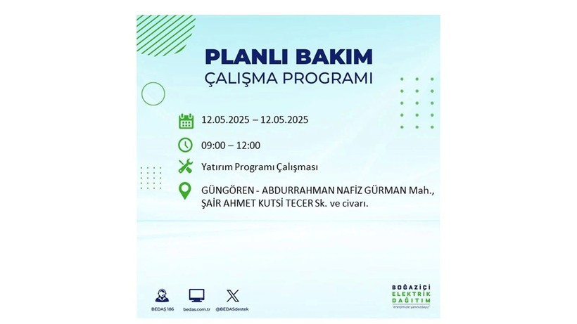 Uzun süreli elektrik kesintisi yaşanacak: 12 Mayıs elektrik kesintileri - Resim: 42
