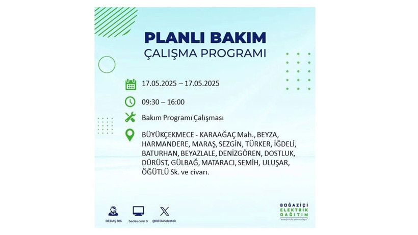 Uzun süreli elektrik kesintisi yaşanacak: 17 Mayıs elektrik kesintileri - Resim: 9