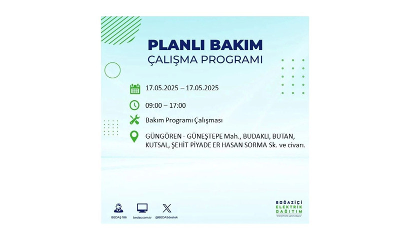 Uzun süreli elektrik kesintisi yaşanacak: 17 Mayıs elektrik kesintileri - Resim: 15
