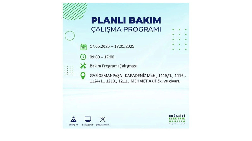 Uzun süreli elektrik kesintisi yaşanacak: 17 Mayıs elektrik kesintileri - Resim: 14