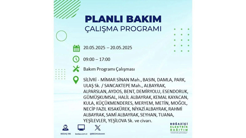 Yarın onlarca ilçede elektrikler olmayacak: 20 Mayıs elektrik kesintileri - Resim: 15