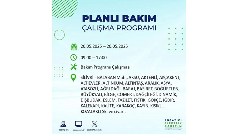 Yarın onlarca ilçede elektrikler olmayacak: 20 Mayıs elektrik kesintileri - Resim: 17